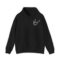 Schwarzer Hoodie „AfD? Nur über meine Leiche!“ – Vorderseite mit kleinem Motiv auf der Brust