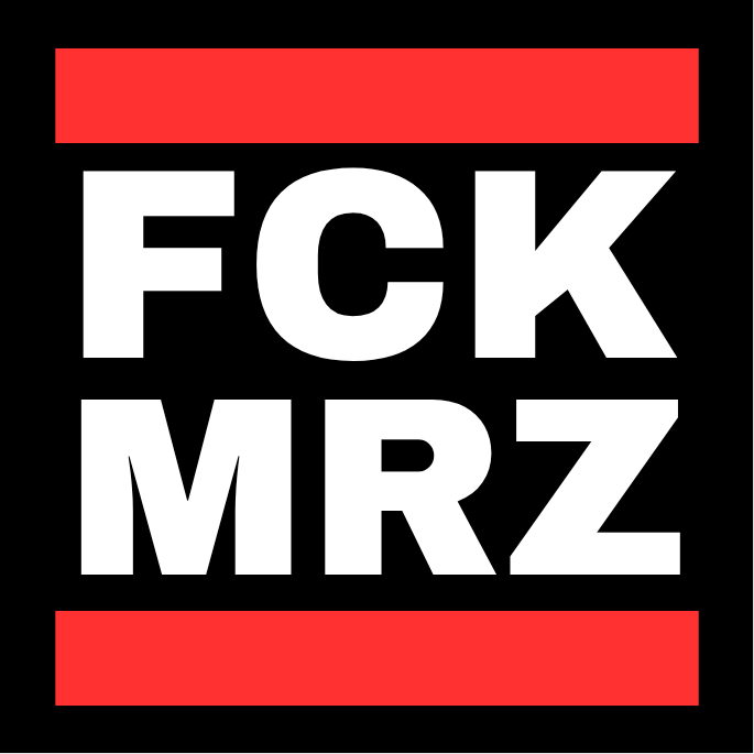 FCK MRZ Sticker – Für eine echte Brandmauer!