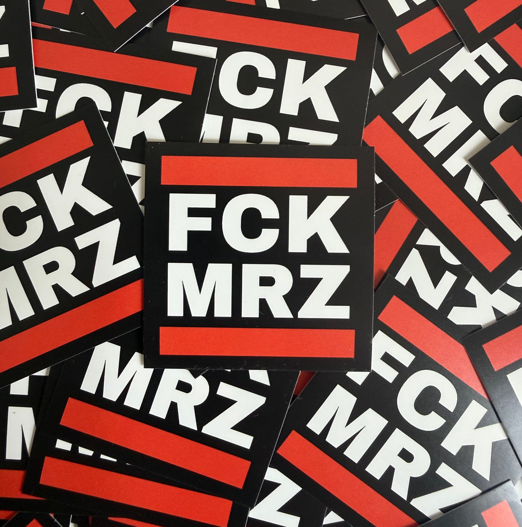 FCK MRZ Sticker – Für eine echte Brandmauer!